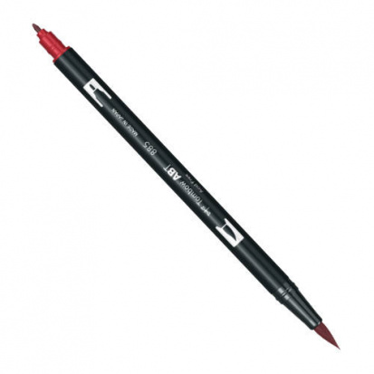 Маркер-кисть "Abt Dual Brush Pen" 885 красный теплый